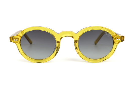 Yellow::Maison Dazure Bon Ski sunglasses three-quarter angle