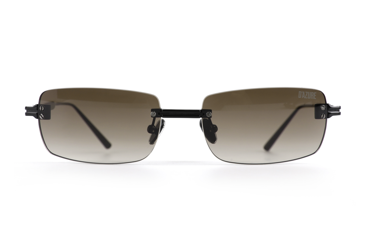 Black::Maison Dazure F$%K OFF sunglasses front view