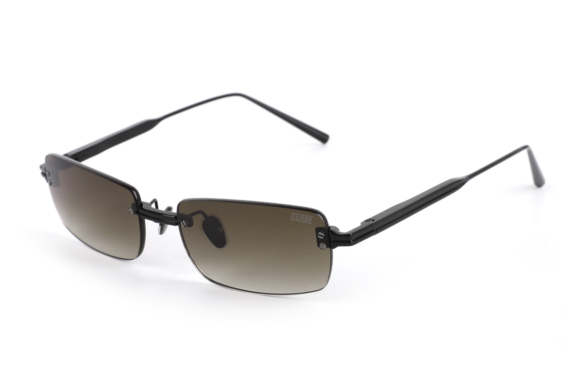 Maison Dazure F$%K OFF sunglasses three-quarter angle
