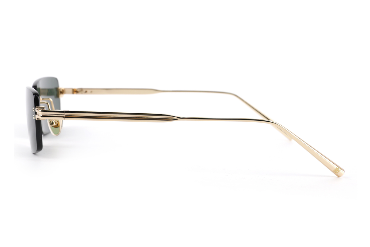 Maison Dazure F$%K OFF sunglasses temple arm detail