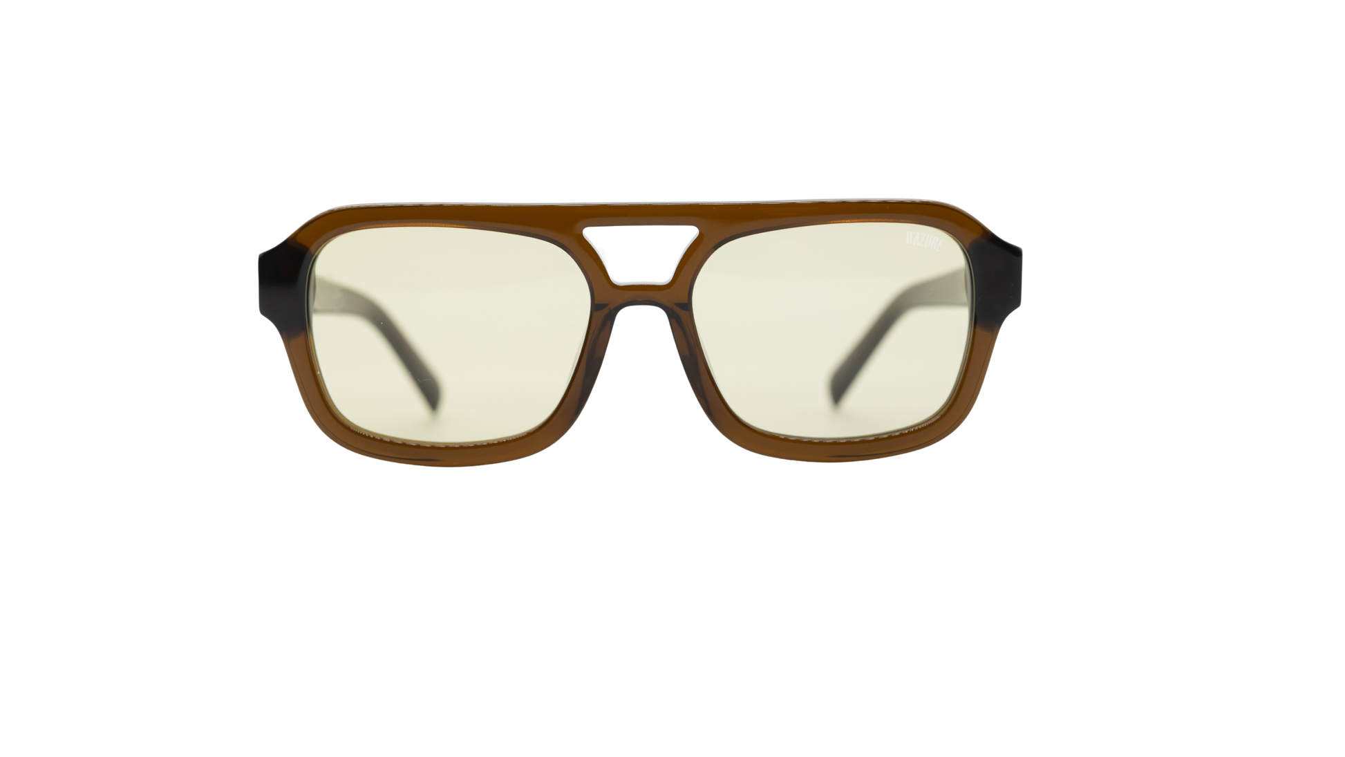 Maison Dazure That's Niche sunglasses front view smoky green