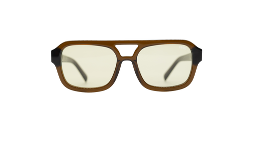 Maison Dazure That's Niche sunglasses front view smoky green