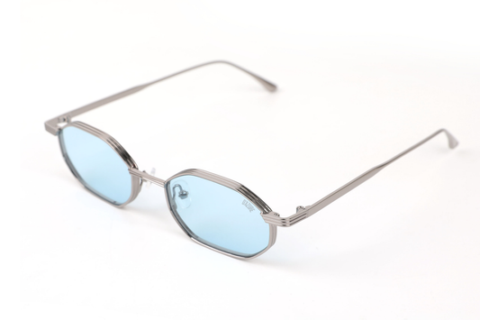 Blue::Maison Dazure en forme sunglasses three-quarter angle