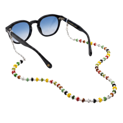 Maison D'Azure Mush Love glasses chain with mushroom beads
