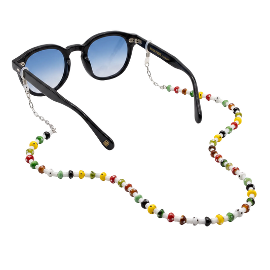 Maison D'Azure Mush Love glasses chain with mushroom beads