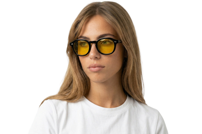 Maison Dazure Starboy sunglasses on model