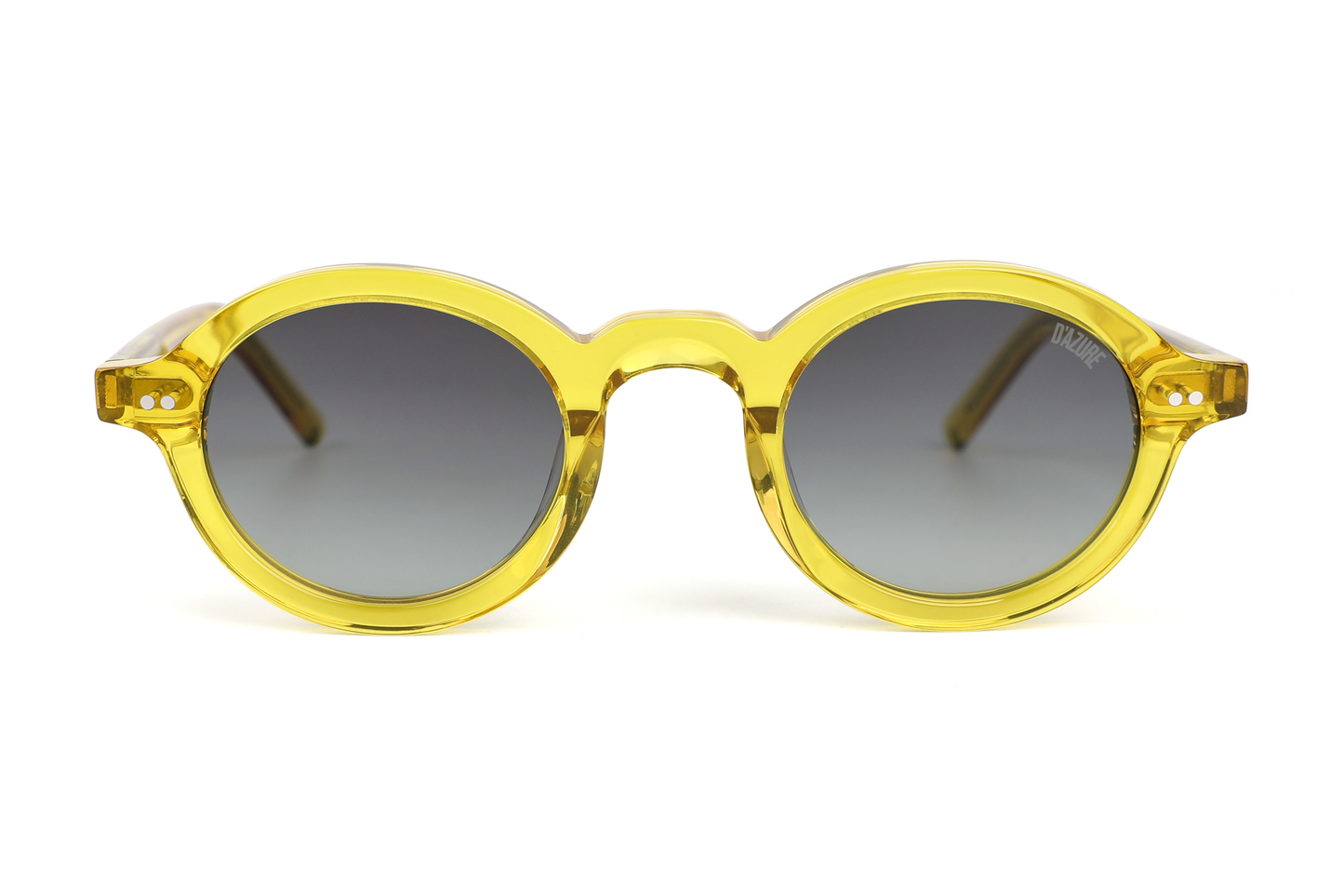 Yellow::Maison Dazure Bon Ski sunglasses three-quarter angle