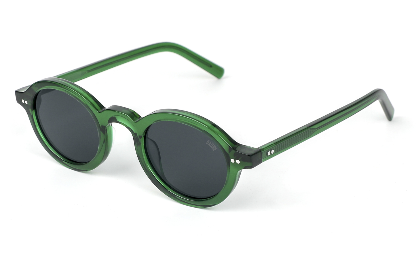 Green::Maison Dazure Bon Ski sunglasses three-quarter angle