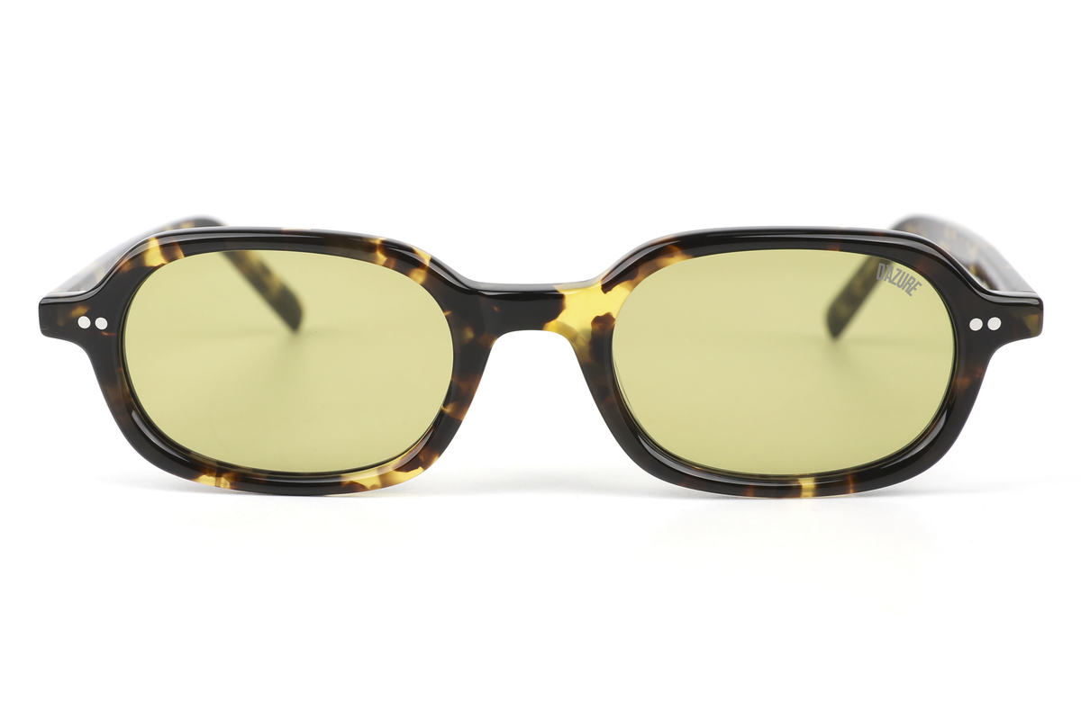 smoky green::Maison Dazure Call Frank sunglasses front view