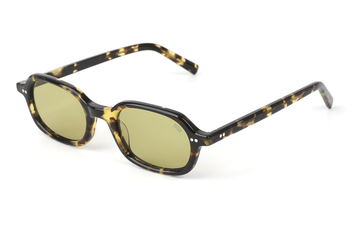 smoky green::Maison Dazure Call Frank sunglasses three-quarter angle
