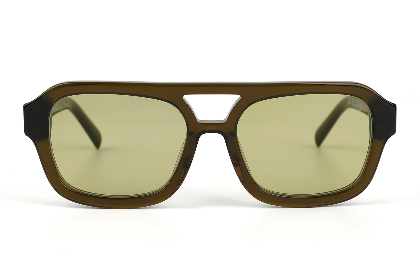 smoky green::Maison Dazure That's Niche sunglasses front view