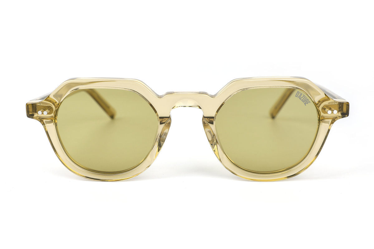 Yellow::Maison Dazure Mr. Charming sunglasses front view