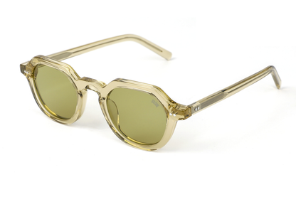 Maison Dazure Mr. Charming sunglasses flat lay overhead
